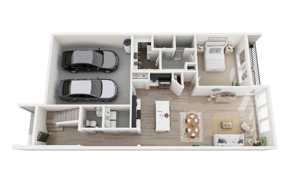 Salado - 3 bedroom floorplan layout with 2.5 baths and 1791 square feet. (Floor 1)