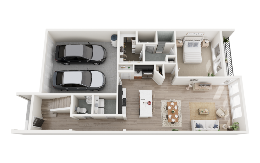 Salado - 3 bedroom floorplan layout with 2.5 bathrooms and 1791 square feet (Floor 1)