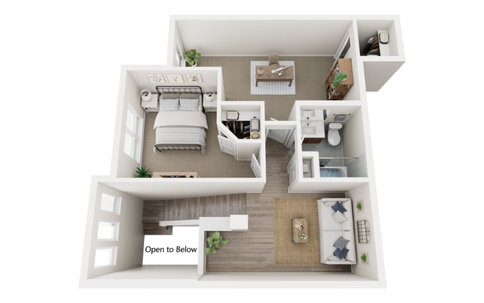 Salado - 3 bedroom floorplan layout with 2.5 bathrooms and 1791 square feet (Floor 2)