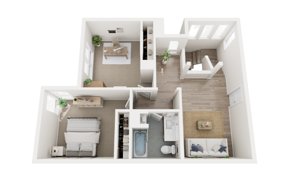 Shiner - 3 bedroom floorplan layout with 2.5 bathrooms and 1796 square feet (Floor 2)